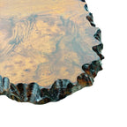 Vintage Brutalist Hand Carved Organic Side Table