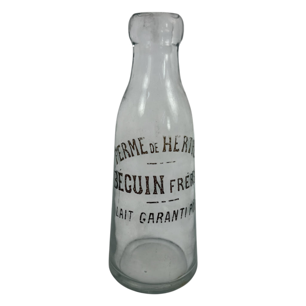 Collection of 42 Antique French Milk, Wine & Liquor Bottles