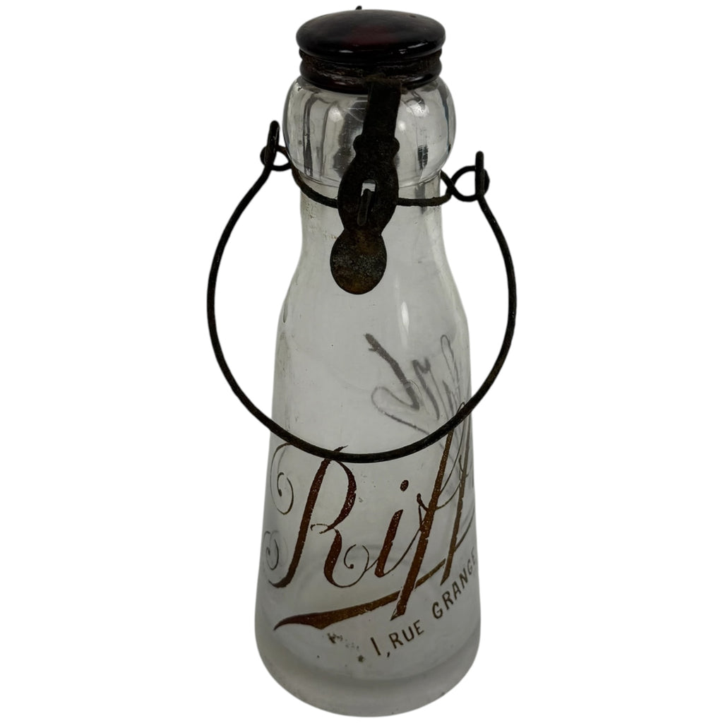 Collection of 42 Antique French Milk, Wine & Liquor Bottles