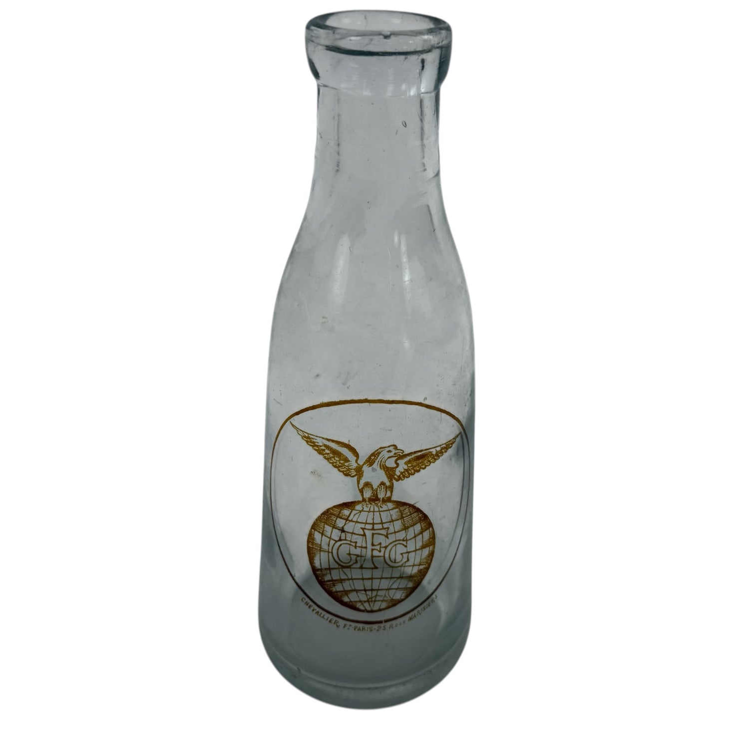 Collection of 42 Antique French Milk, Wine & Liquor Bottles