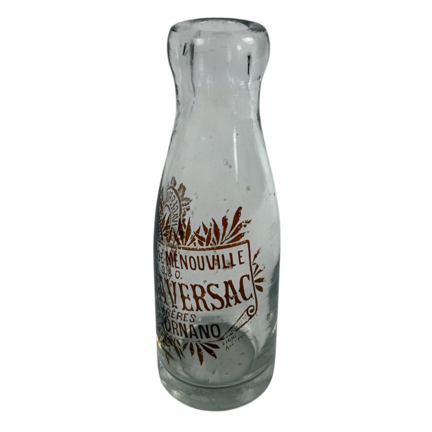 Collection of 42 Antique French Milk, Wine & Liquor Bottles