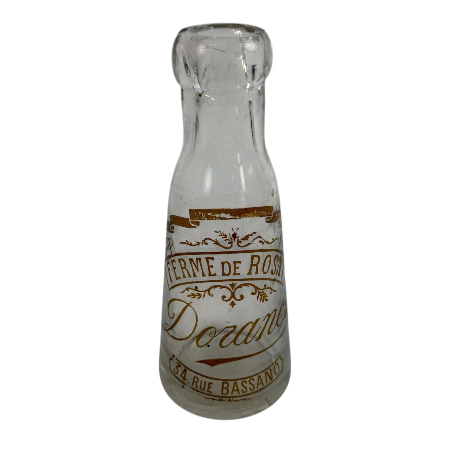 Collection of 42 Antique French Milk, Wine & Liquor Bottles