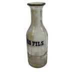 Collection of 42 Antique French Milk, Wine & Liquor Bottles