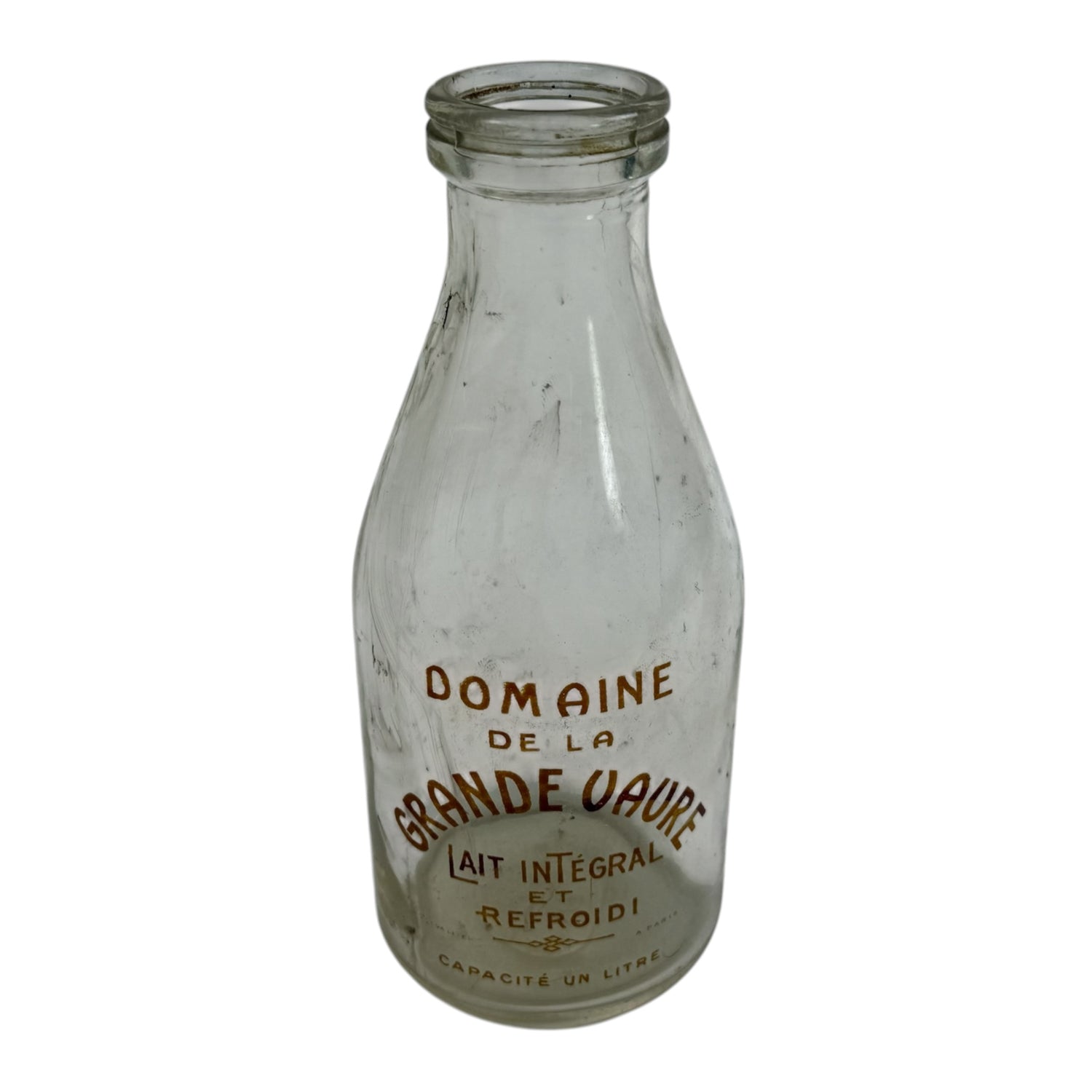 Collection of 42 Antique French Milk, Wine & Liquor Bottles