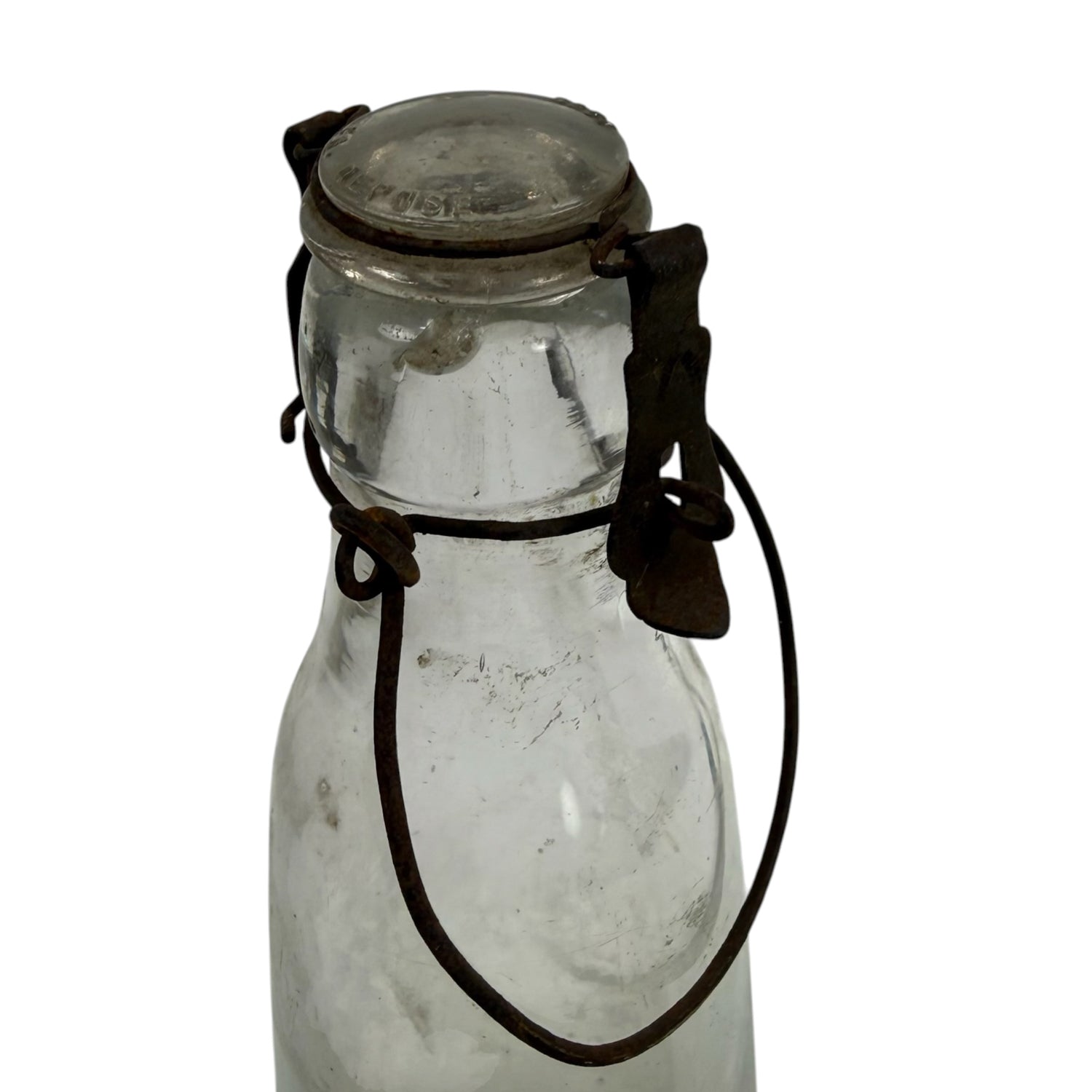 Collection of 42 Antique French Milk, Wine & Liquor Bottles