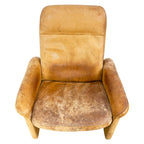 Pair of De Sede DS-50 Leather Lounge Chairs