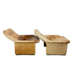 Pair of De Sede DS-50 Leather Lounge Chairs