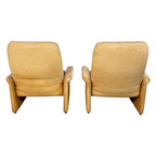 Pair of De Sede DS-50 Leather Lounge Chairs