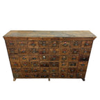 Large Antique Bank of Drawers 48 Drawers