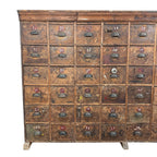 Large Antique Bank of Drawers 48 Drawers