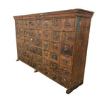 Large Antique Bank of Drawers 48 Drawers
