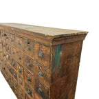 Large Antique Bank of Drawers 48 Drawers