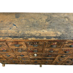 Large Antique Bank of Drawers 48 Drawers