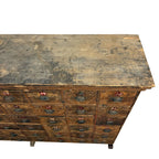 Large Antique Bank of Drawers 48 Drawers