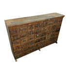 Large Antique Bank of Drawers 48 Drawers