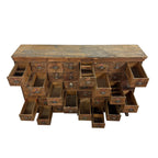 Large Antique Bank of Drawers 48 Drawers