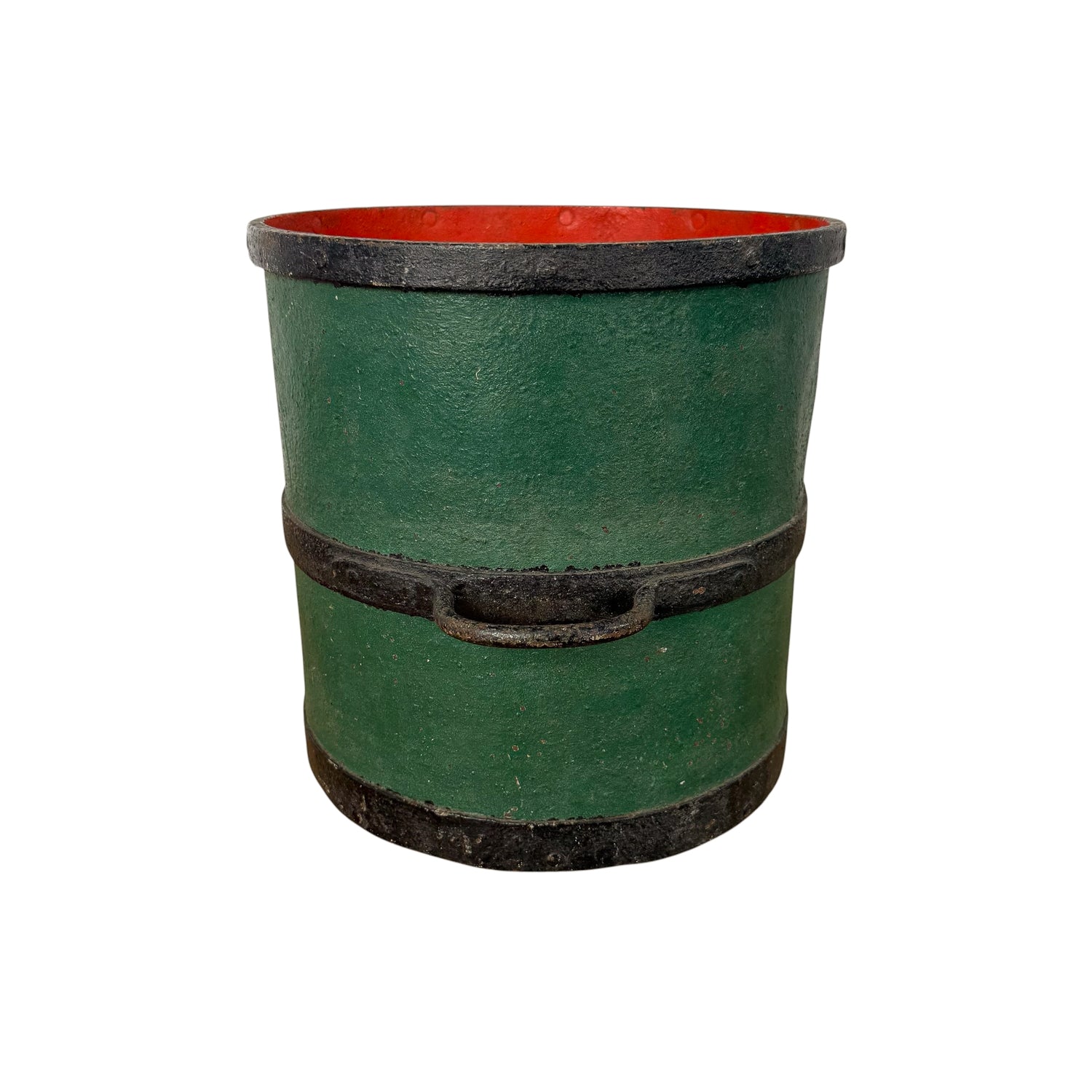 Antique Industrial Riveted Measuring Bucket