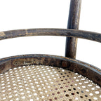 Antique Thonet Bentwood Chair Cane Seat