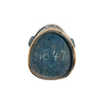 Antique Swedish Wooden Field Flask Dated 1847