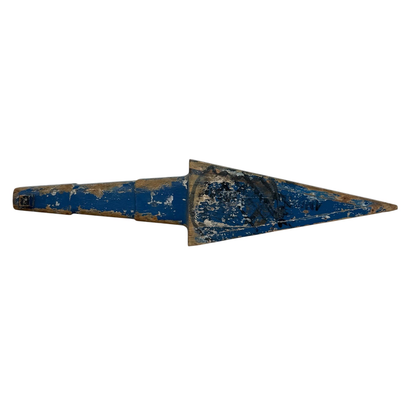 Antique Wooden Industrial Indicator Arrow