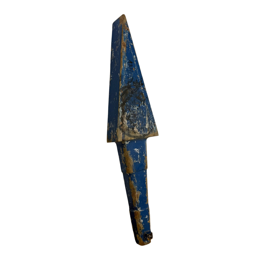 Antique Wooden Industrial Indicator Arrow