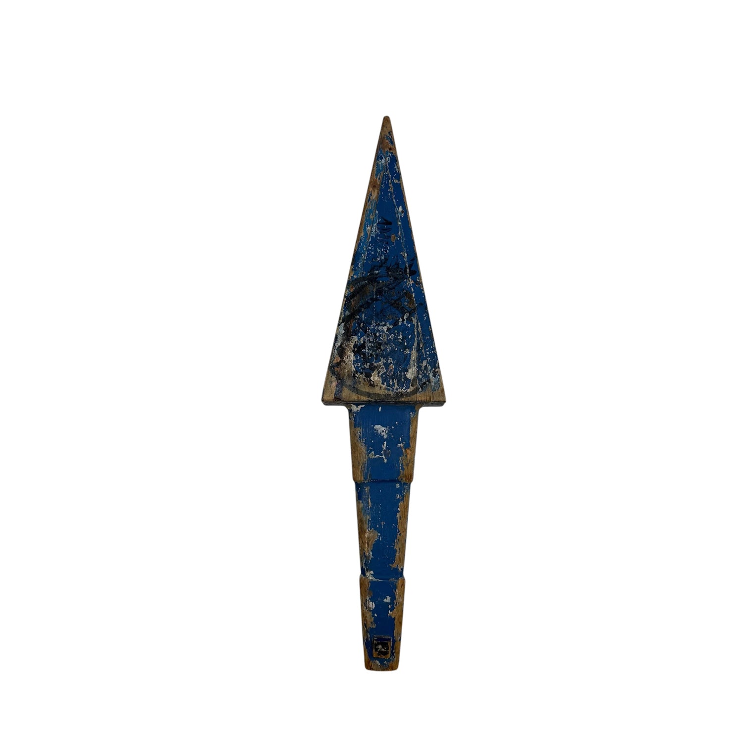 Antique Wooden Industrial Indicator Arrow