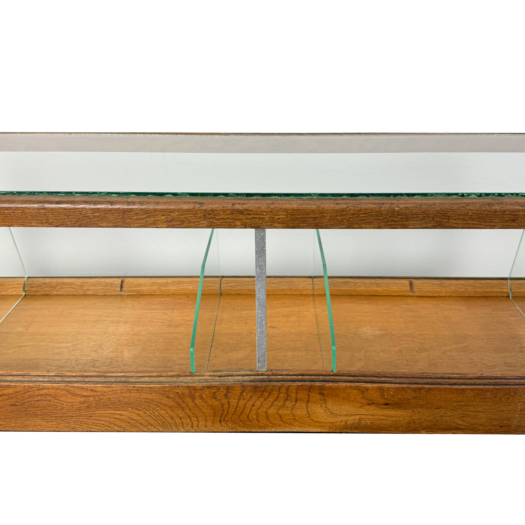 Antique Oak Shop Display Case by Thobol Groningen