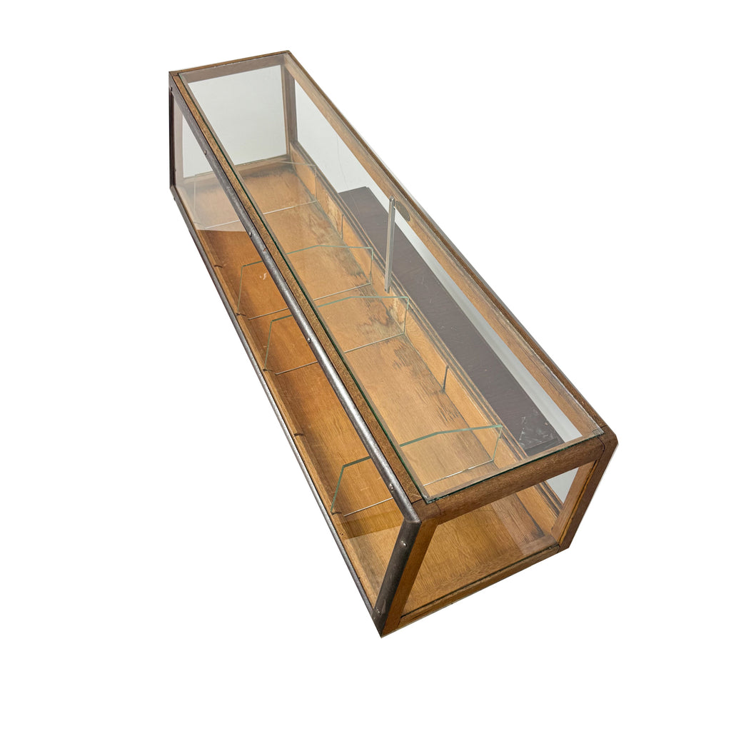 Antique Oak Shop Display Case by Thobol Groningen
