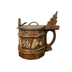 Zweeds Handbeschilderd Houten Bierpul