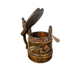Zweeds Handbeschilderd Houten Bierpul
