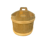 Vintage Scandinavische Gebogen Houten Deegschaal