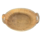 Vintage Scandinavische Gebogen Houten Deegschaal