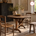 French antique rustic oak wine table