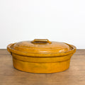 Large Antique French Yellow Glazed Terrine