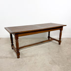 Antique Rustic Oak Farmhouse Dining Table