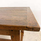 Antique Rustic Oak Farmhouse Dining Table