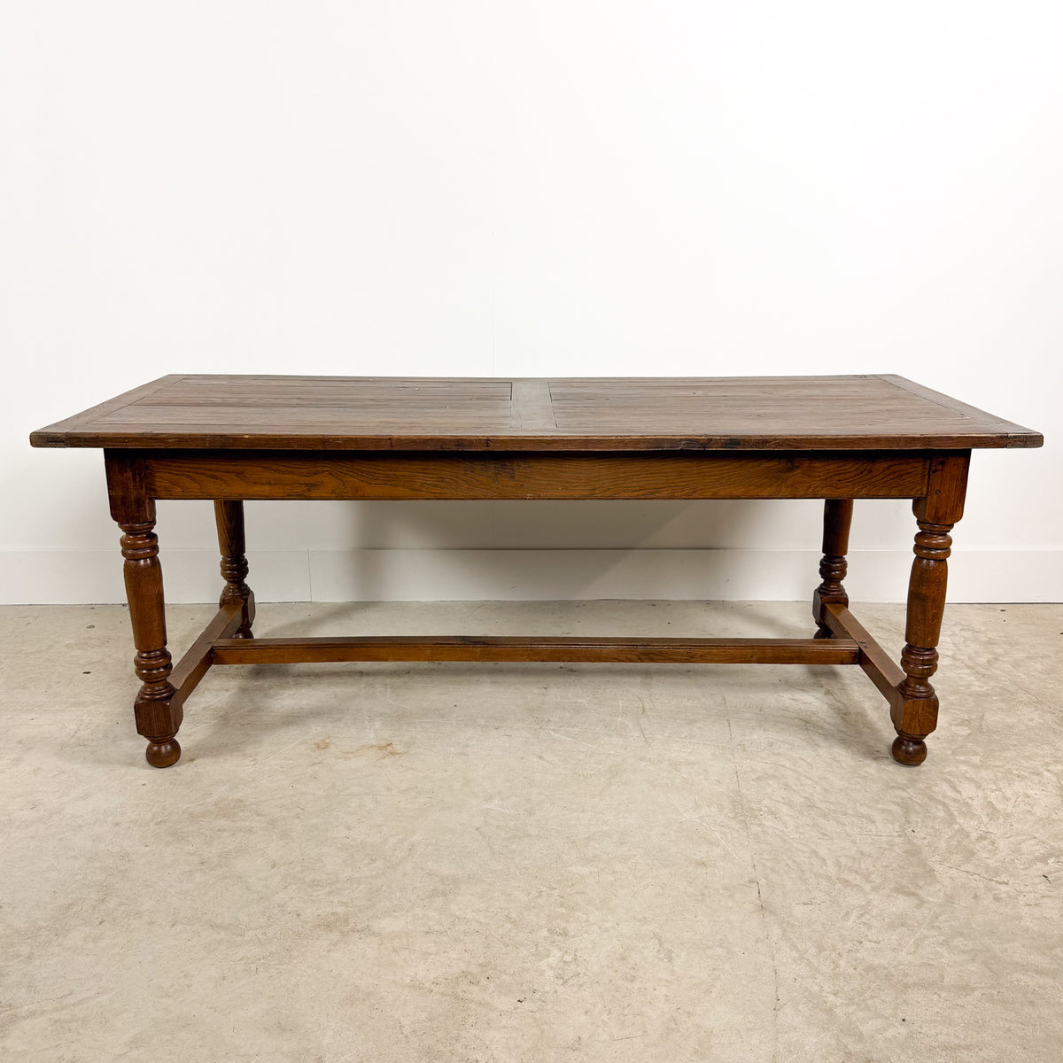 Antique Rustic Oak Farmhouse Dining Table