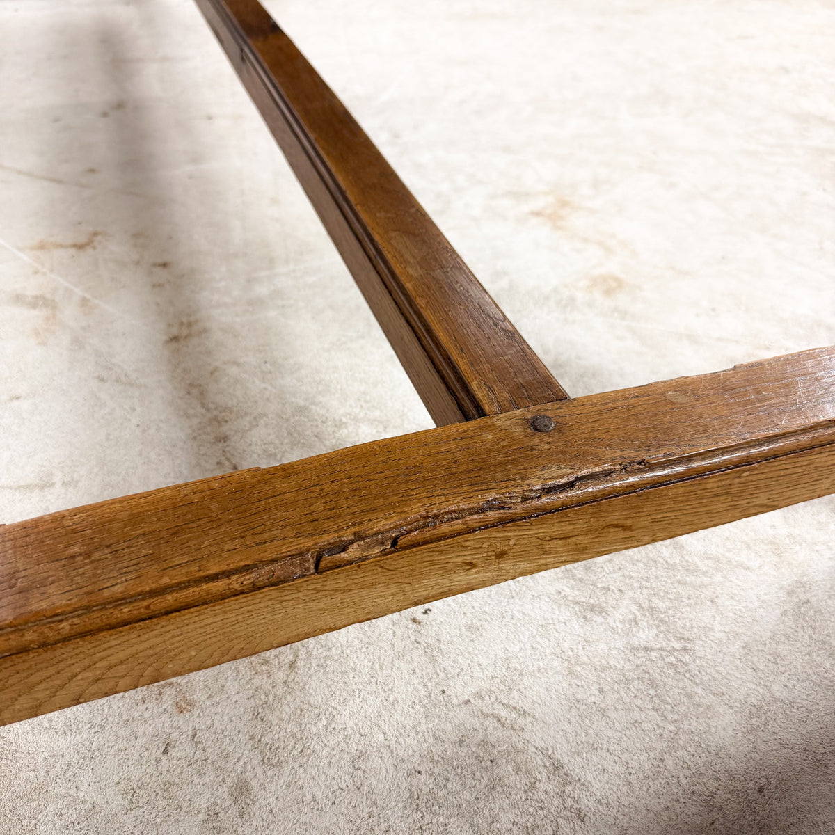 Antique Rustic Oak Farmhouse Dining Table