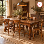 Antique Rustic Oak Farmhouse Dining Table