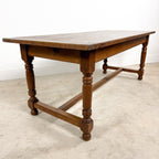 Antique Rustic Oak Farmhouse Dining Table