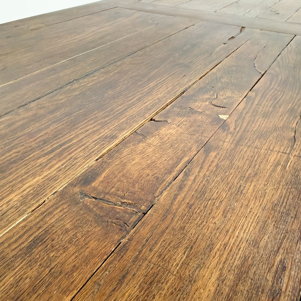 Antique Rustic Oak Farmhouse Dining Table