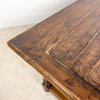 Antique Rustic Oak Farmhouse Dining Table