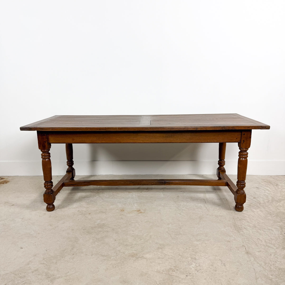 Antique Rustic Oak Farmhouse Dining Table