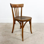 Set van 5 vintage Franse bistrostoelen van Fischel