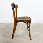 Set van 5 vintage Franse bistrostoelen van Fischel