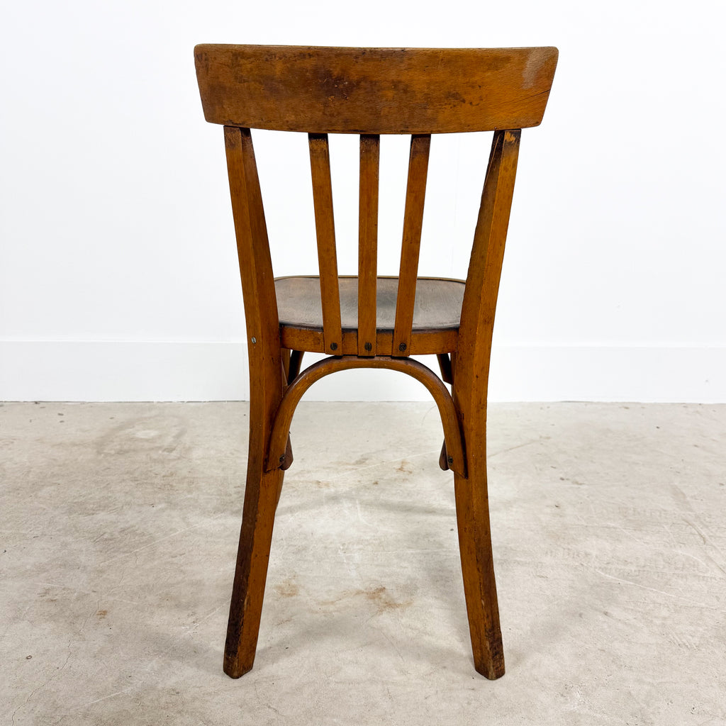 Set van 5 vintage Franse bistrostoelen van Fischel