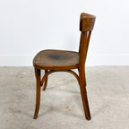 Set van 5 vintage Franse bistrostoelen van Fischel