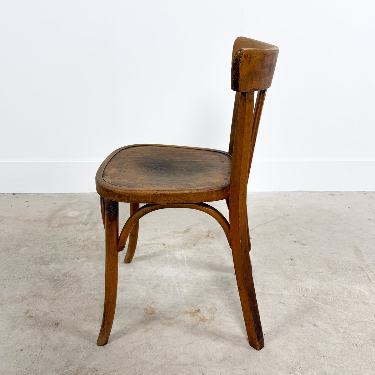 Set van 5 vintage Franse bistrostoelen van Fischel