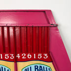 Vintage double Roll a ball carnival game board