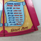 Vintage double Roll a ball carnival game board